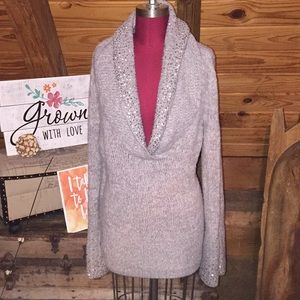 WHBM gray sweater